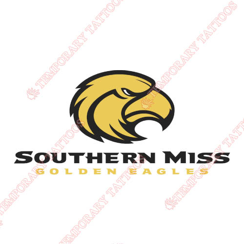 Southern Miss Golden Eagles Customize Temporary Tattoos Stickers NO.6304